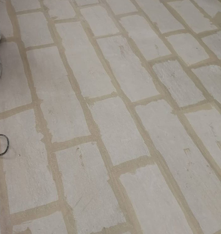 نمونه اجرای مواد ترمیم بند سنگ